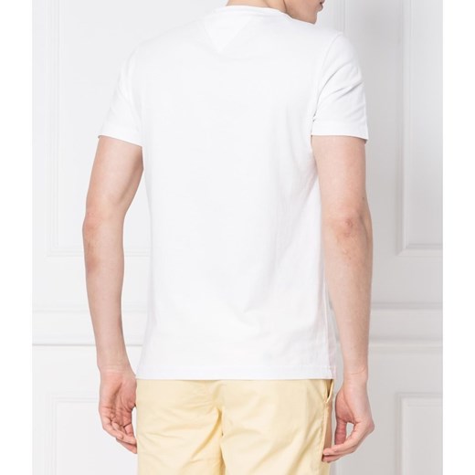 T-shirt męski Tommy Hilfiger z krótkimi rękawami z napisami 