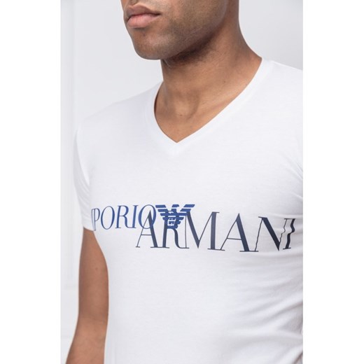 T-shirt męski Emporio Armani młodzieżowy z krótkim rękawem 