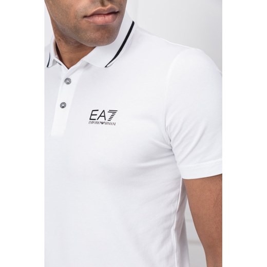T-shirt męski biały Emporio Armani casual z krótkim rękawem 