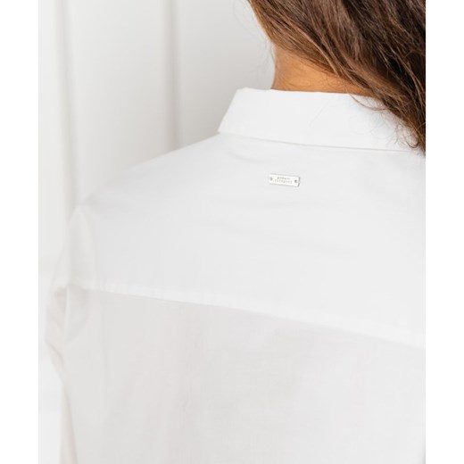Koszula damska Armani elegancka bez wzorów z krótkim rękawem 