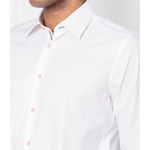 Koszula męska biała Joop! Collection ze stójką z długim rękawem 