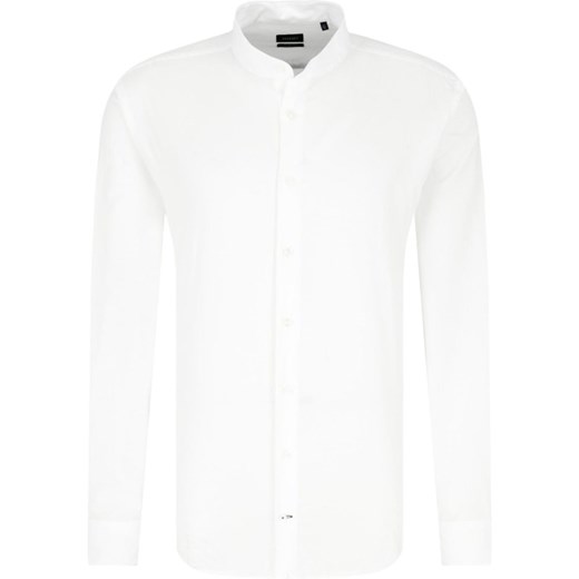 Koszula męska biała Joop! Collection z długim rękawem ze stójką 