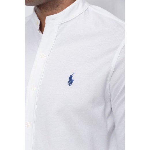 Koszula męska Polo Ralph Lauren biała casual z długim rękawem 