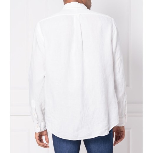 Koszula męska Polo Ralph Lauren z kołnierzykiem button down biała z długimi rękawami 