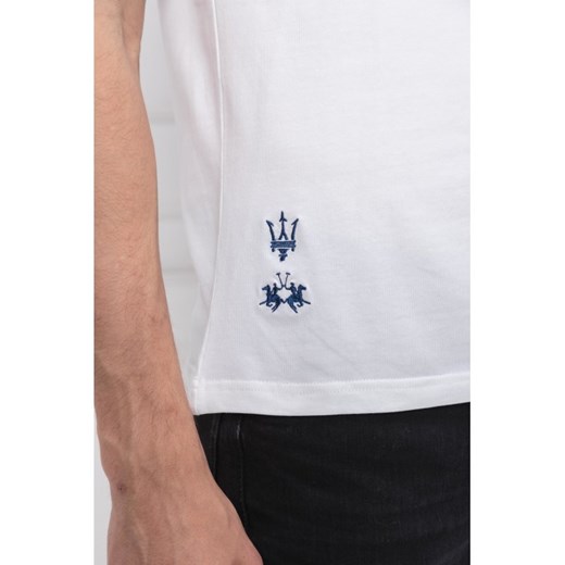 T-shirt męski La Martina casualowy z krótkim rękawem 