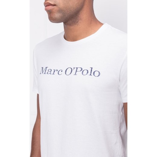 Biały t-shirt męski Marc O'Polo z krótkimi rękawami 