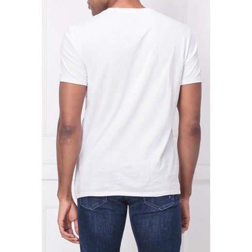 Marc O'Polo t-shirt męski jesienny biały z krótkimi rękawami 