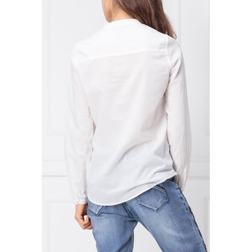 Koszula damska Desigual na wiosnę vintage biała w nadruki 