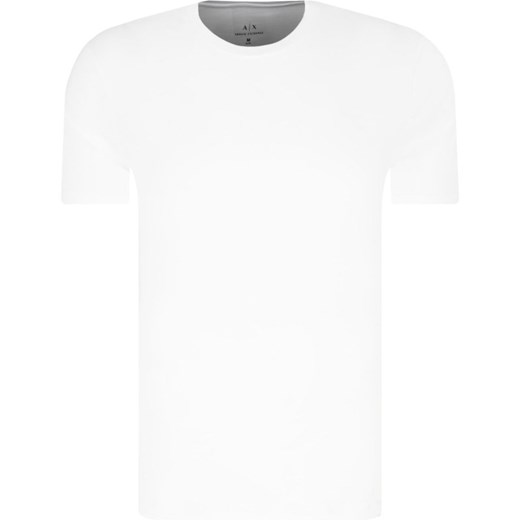 Armani t-shirt męski gładki z krótkimi rękawami 