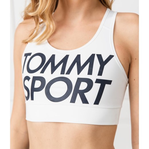 Tommy Sport biustonosz biały z napisem 