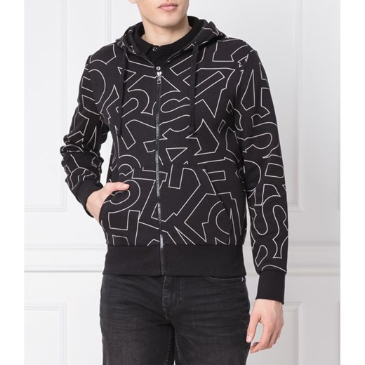 Bluza męska Michael Kors czarna w abstrakcyjnym wzorze 