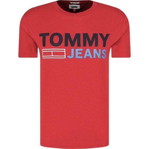 T-shirt męski Tommy Jeans młodzieżowy na wiosnę 