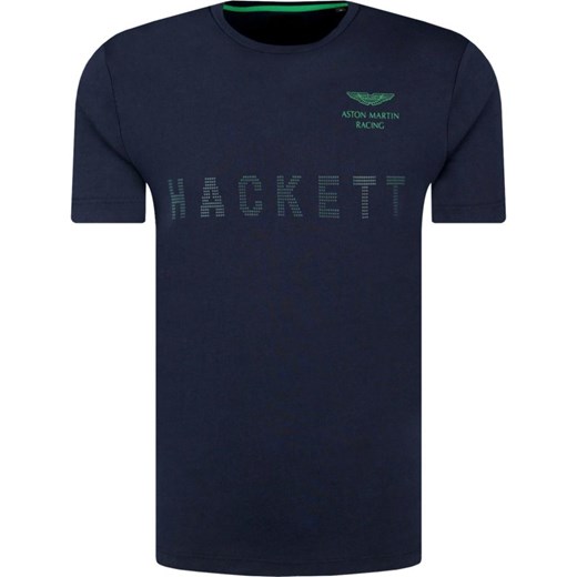 T-shirt męski Hackett London w stylu młodzieżowym z krótkim rękawem 