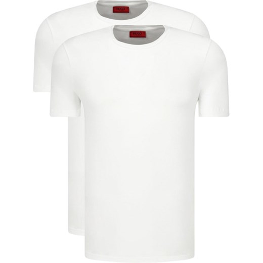 T-shirt męski Hugo Boss jesienny biały z krótkim rękawem 