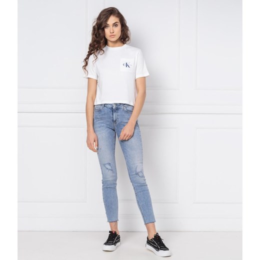 Calvin Klein Jeans T-shirt MONOGRAM CROP POCKET | Regular Fit  Calvin Klein M Gomez Fashion Store