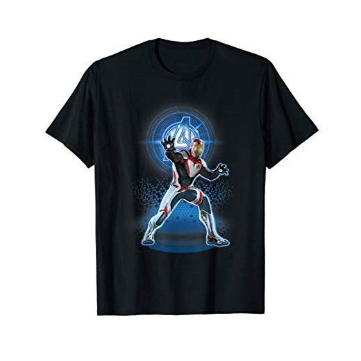 Marvel Avengers Endgame Logo Iron Man Quantum Suit Portrait T-Shirt