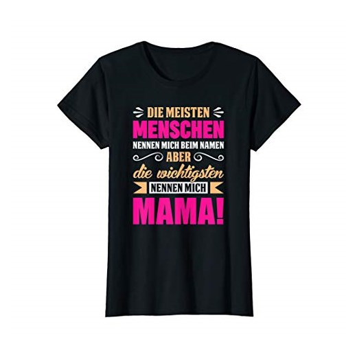 Damski T-shirt Mama - prezent dla matki dzieci syn i córka powiedzenie
