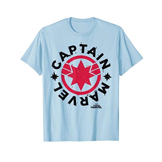 Captain Marvel Bold Red Circle Logo Graphic T-Shirt