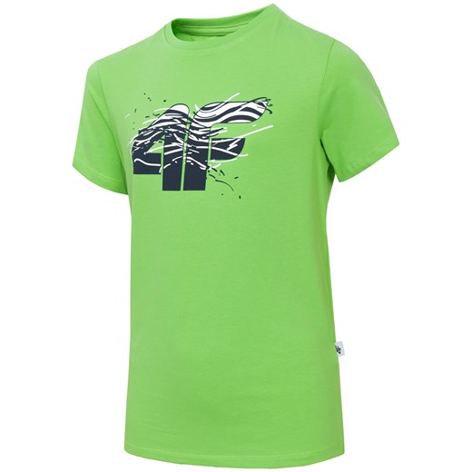 T-shirt chłopięcy (122-164) JTSM221A - soczysta zieleń neon   158 4F