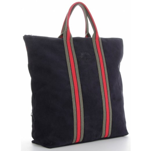 Shopper bag Vittoria Gotti z zamszu bez dodatków wakacyjna zamszowa 