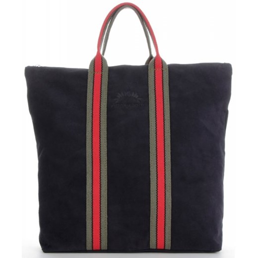 Shopper bag Vittoria Gotti bez dodatków z zamszu zamszowa wakacyjna 