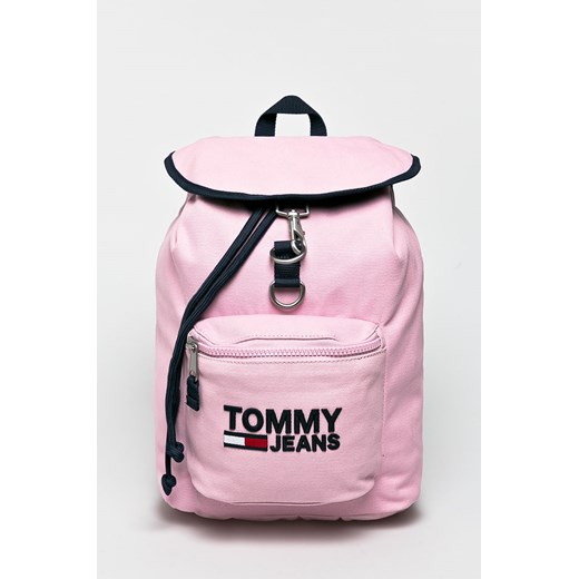 Plecak Tommy Jeans różowy bawełniany 