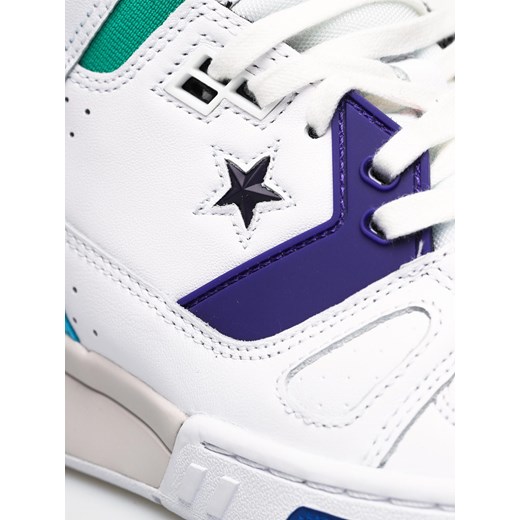 Converse buty sportowe męskie białe sznurowane skórzane 