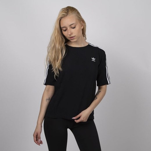 Adidas Originals koszulka damska 3 Stripes Tee black (DX3695) 32 promocja bludshop.com