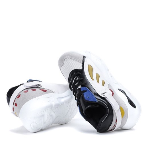 Czarne sportowe buty z kolorowymi wstawkami Kalia - Obuwie