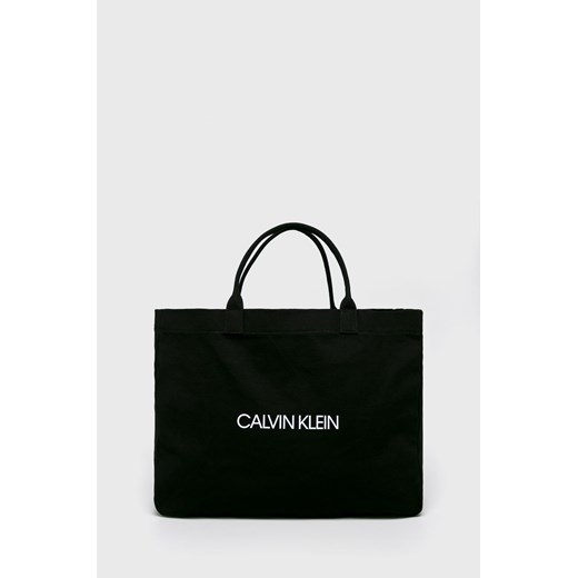 Shopper bag Calvin Klein z bawełny 