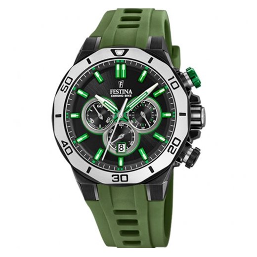 Zegarek zielony Festina analogowy 