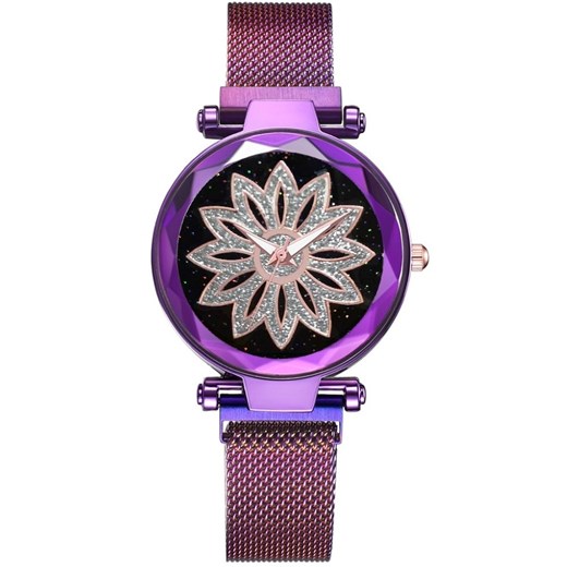 Zegarek magnetyczny Ornamento - Fioletowy  Izmael.eu  