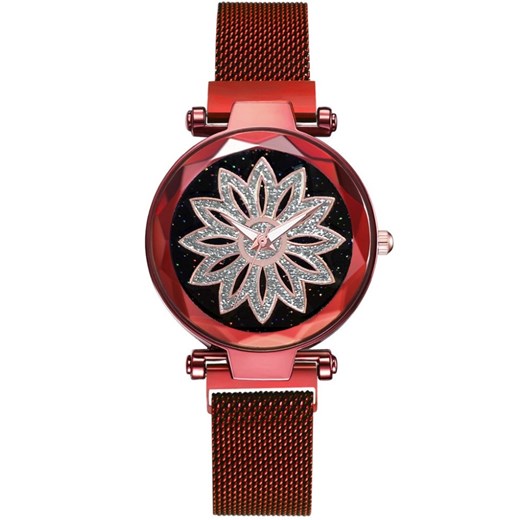 Zegarek magnetyczny Ornamento - Czerwony Izmael.eu   
