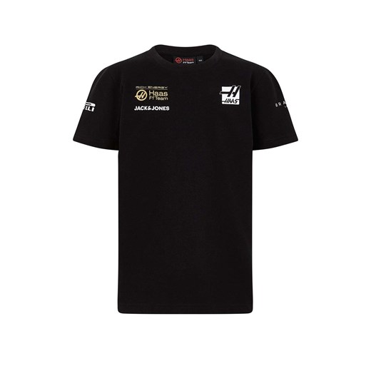T-shirt chłopięce Haas F1 Team z nadrukami 