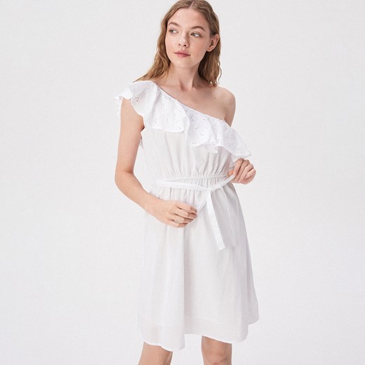 Sinsay sukienka mini biała 
