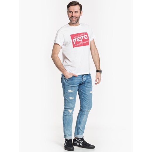 T-shirt męski Pepe Jeans na lato z krótkim rękawem 