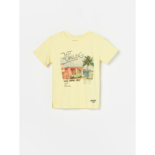 T-shirt chłopięce Reserved żółty 