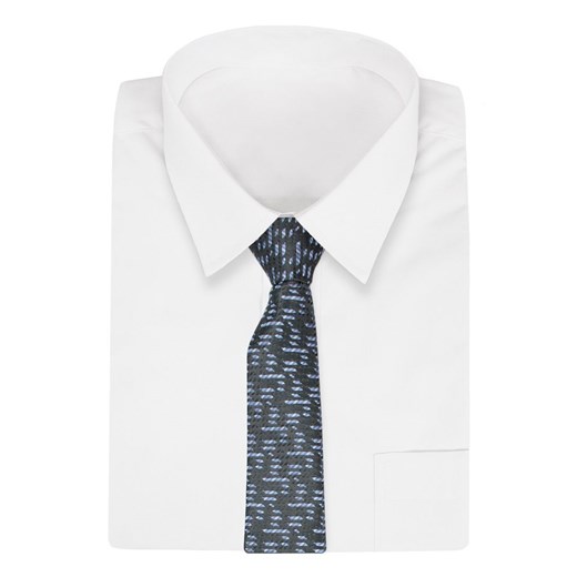 Czarny krawat Angelo Di Monti 