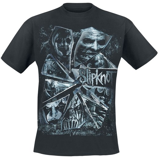 T-shirt męski Slipknot czarny z krótkimi rękawami 