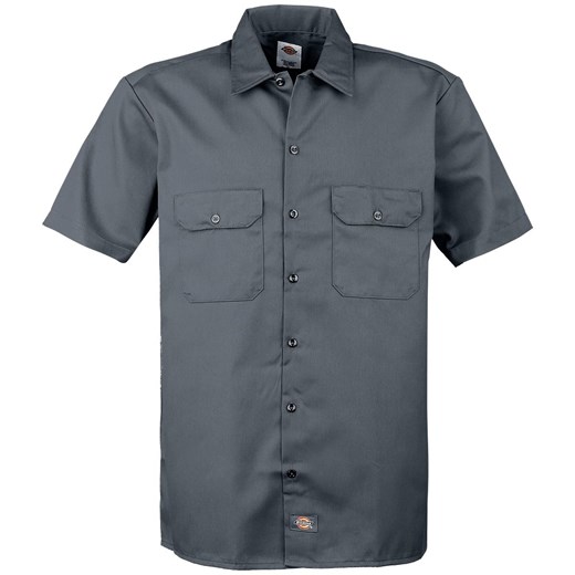 Dickies - Short Sleeve Work Shirt - Koszula z krótkim rękawem - ciemnoszary
