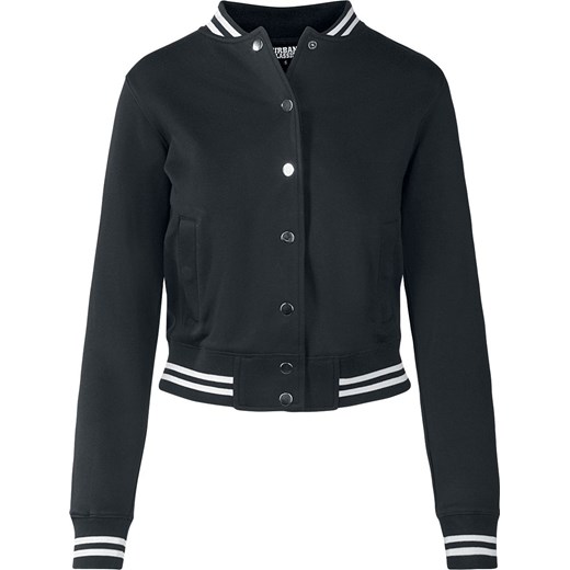 Urban Classics - Ladies College Sweat Jacket - Kurtka College Jacket - czarny biały