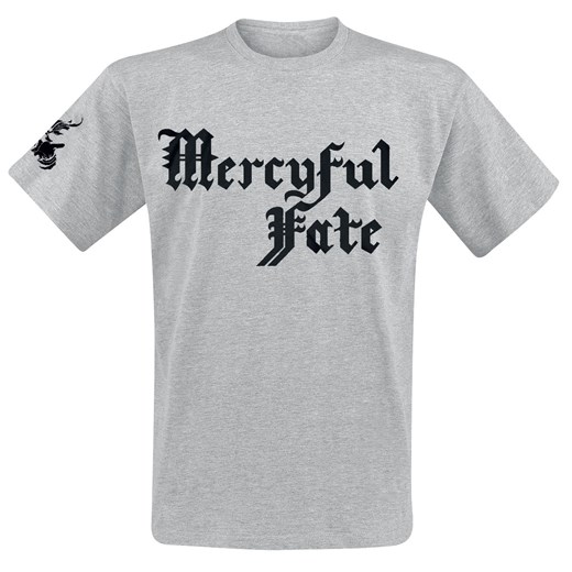 T-shirt męski Mercyful Fate szary z krótkim rękawem w stylu młodzieżowym 