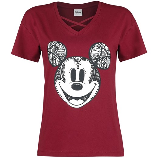Myszka Miki i Minnie - Ornamente - T-Shirt - bordowy