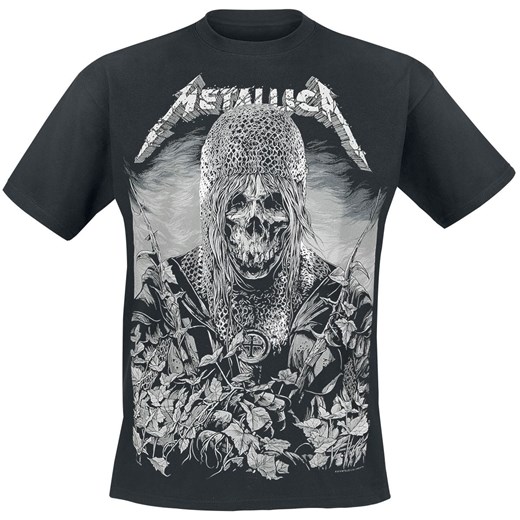 T-shirt męski Metallica czarny z krótkim rękawem 