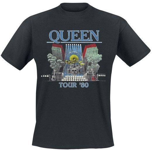 T-shirt męski Queen z napisami z krótkimi rękawami 