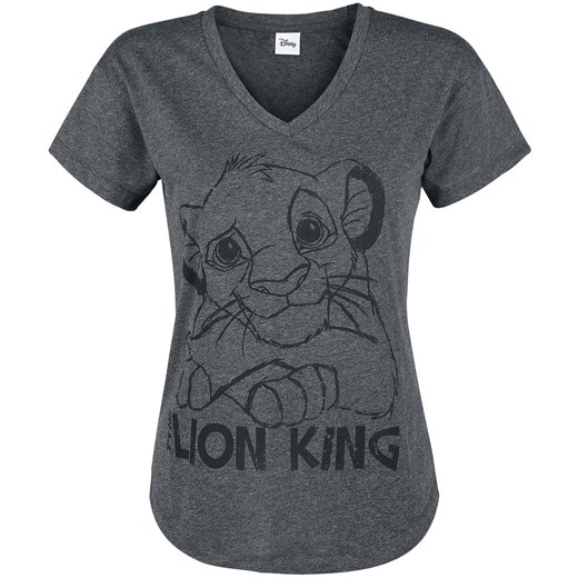 The Lion King - Simba - T-Shirt - odcienie ciemnoszarego