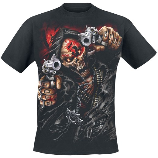 T-shirt męski czarny Five Finger Death Punch z krótkim rękawem 