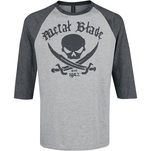 Metal Blade t-shirt męski szary z poliestru z krótkim rękawem 