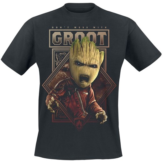 Guardians Of The Galaxy - 2 - Don&apos;t Mess With Groot - T-Shirt - czarny
