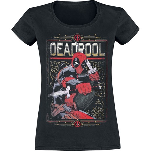 Bluzka damska Deadpool czarna 